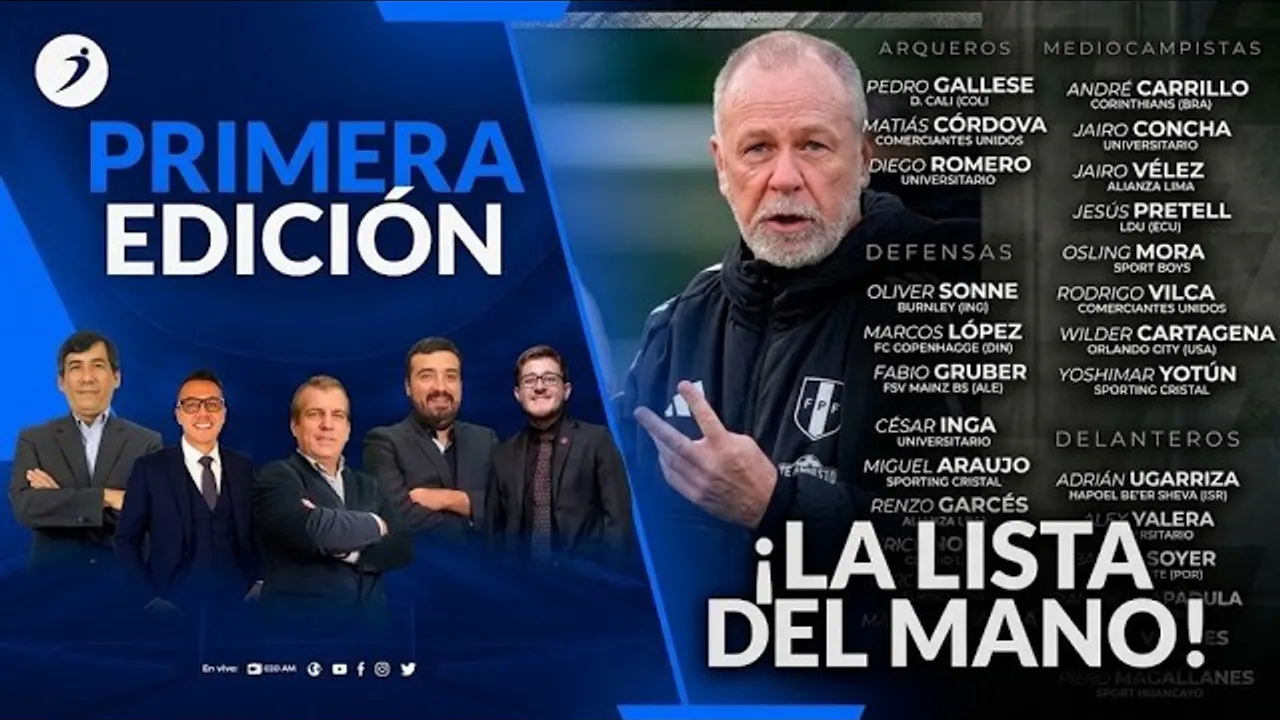 Reproducir: 🔴 #ENVIVO | LA LISTA DEL MANO MENEZES | Ovación Primera Edición por RADIO OVACION