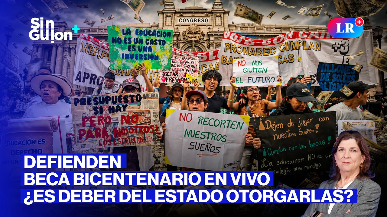 Reproducir: BECA BICENTENARIO NO HAY, PERO CONGRESO DESPILFARRA DINERO | SIN GUION CON ROSA MARÍA PALACIOS