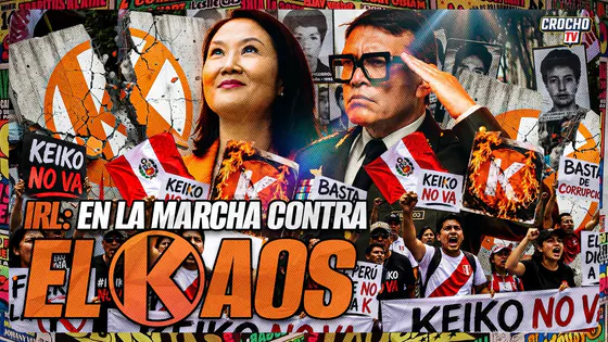 IRL EN LA MARCHA CONTRA KEIKO FUJIMORI | PLAZA SAN MARTÍN | CROCHO TV