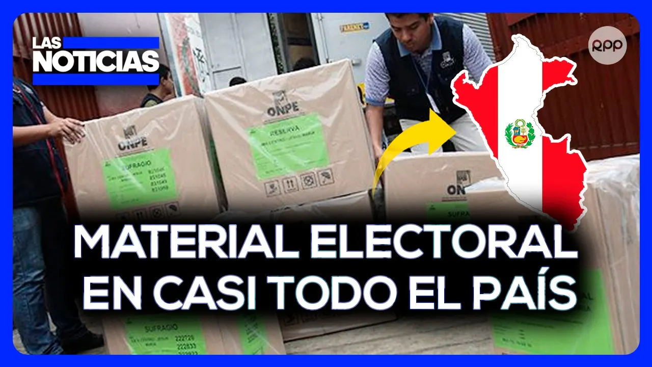 Reproducir: A días de la segunda vuelta, JNE reporta avance casi total en distribución de MATERIAL ELECTORAL