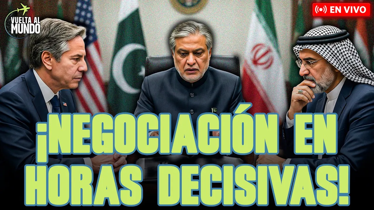 Reproducir: #ENVIVO | 🔴 ¡ PAKISTÁN CONTINÚA LA NEGOCIACIÓN ENTRE IRÁN Y ESTADOS UNIDOS! #VUELTAALMUNDO