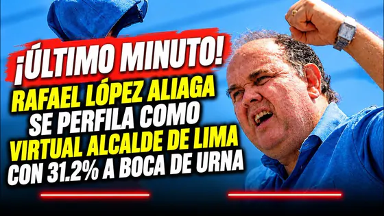 ¡SORPRESA EN LIMA! RAFAEL LÓPEZ ALIAGA LIDERA Y SERÍA EL PRÓXIMO ALCALDE, SEGÚN DATUM