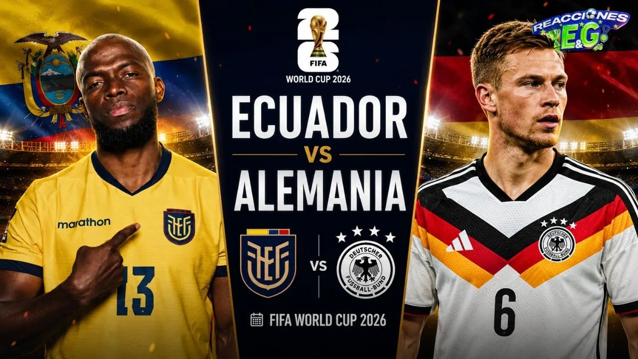 Reproducir: [REACCION] ECUADOR VS ALEMANIA REACCIÓN  EN VIVO | COPA DEL MUNDO 2026