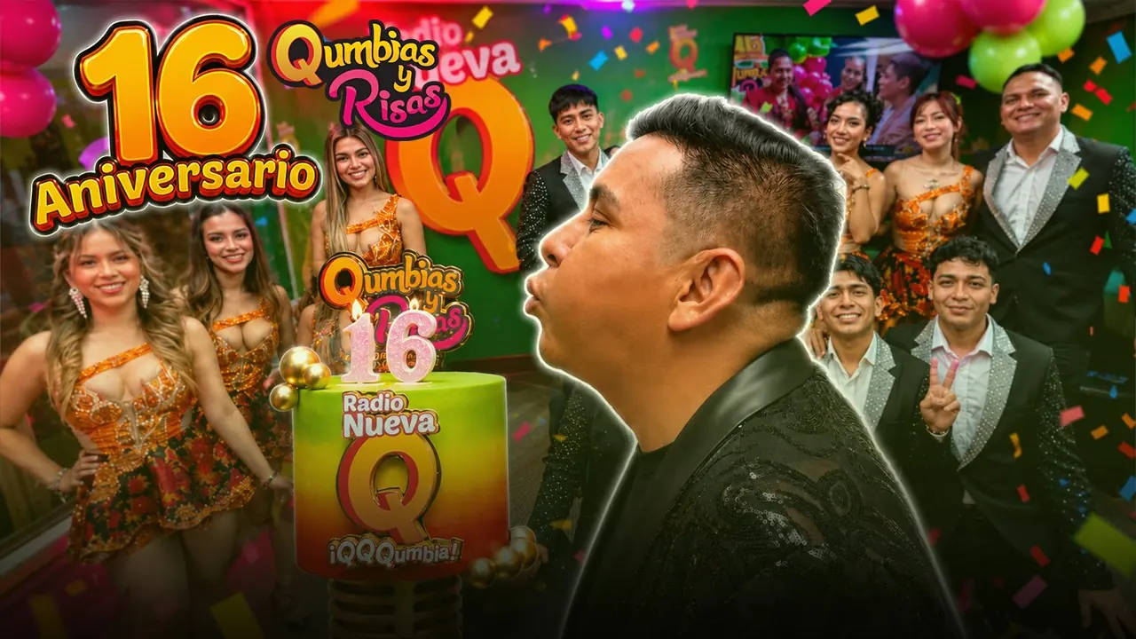 Reproducir: ¡ANIVERSARIO de QUMBIAS Y RISAS! Celebramos 16 AÑOS al aire junto a EDWIN y OSCAR EN VIVO