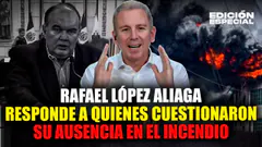 #EnVivo Rafael López Aliaga responde a detractores quienes cuestionaron su ausencia en el incendio