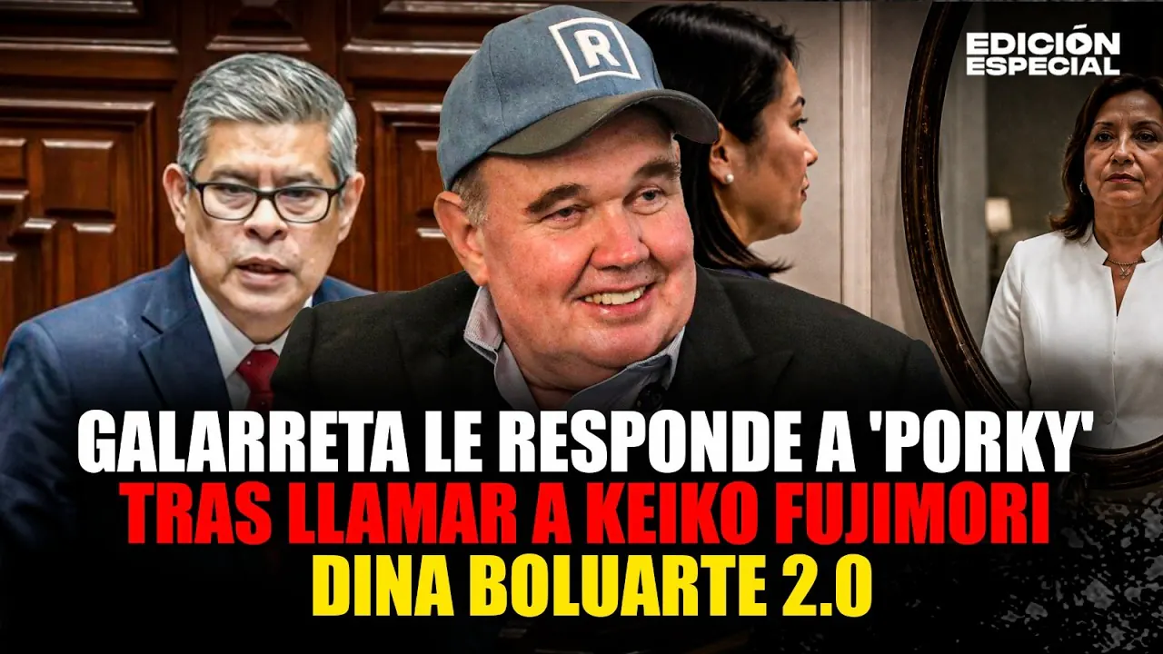 Reproducir: #EnVivo Premier Galarreta le responde a López Aliaga tras llamar a Keiko Dina Boluarte 2.0
