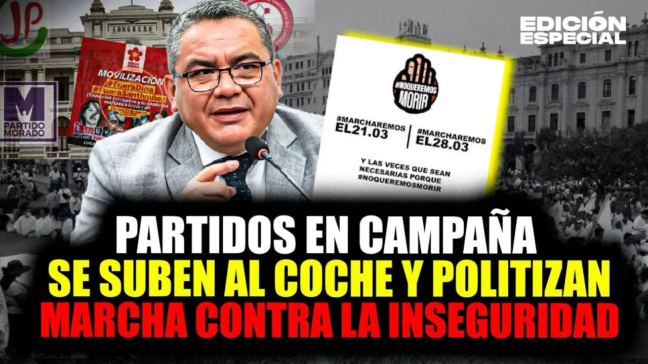 Reproducir: #EnVivo Partidos en campaña y radicales se suman a la marcha contra la inseguridad