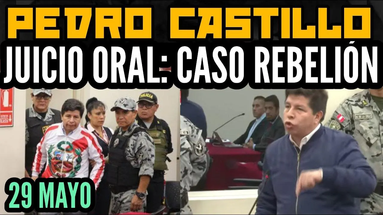Reproducir: ÚLTIMO: AUDIENCIA POR JUICIO ORAL CONTRA EL PRESIDENTE CASTILLO CASO "REBELIÓN" / EN VIVO / 29 MAYO