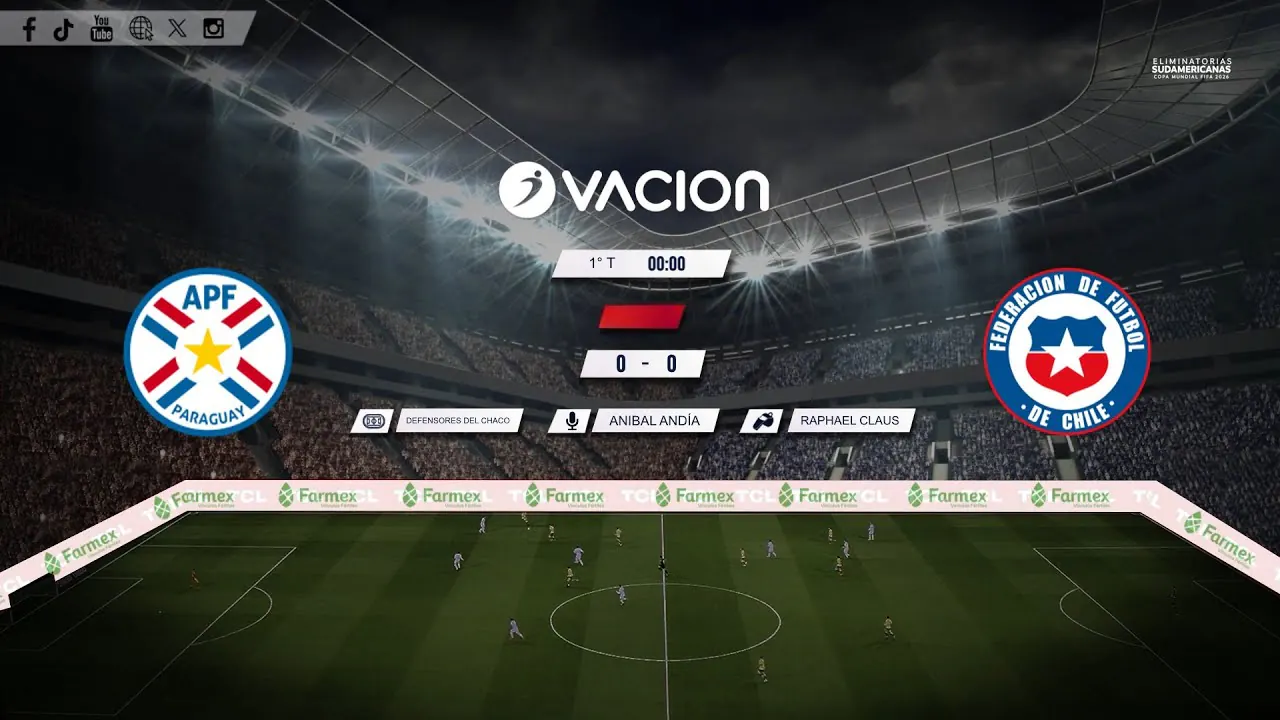 Reproducir: Paraguay vs Chile por RADIO OVACION 🔴 #ENVIVO | ELIMINATORIAS