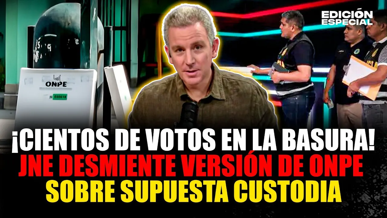 Reproducir: #EnVivo Crisis en la ONPE: Revelan cientos de votos en la basura