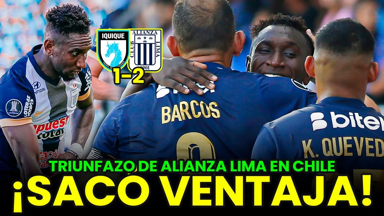 Reproducir: TRIUNFAZO DE ALIANZA LIMA 2-1 ANTE DEPORTES IQUIQUE Y SE ACERCA A LA FASE DE GRUPOS | JUEGA MELGAR