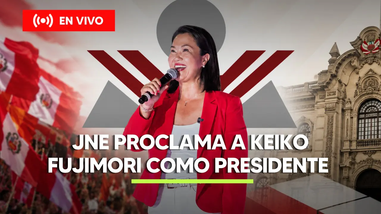 Reproducir: JNE PROCLAMA A KEIKO FUJIMORI COMO PRESIDENTE - EN VIVO