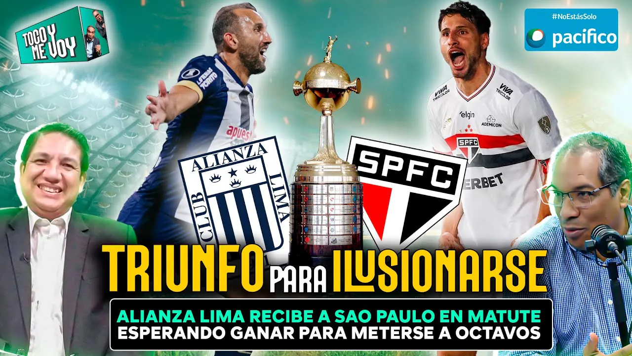 Reproducir: #ENVIVO 🔴ALIANZA LIMA vs SAO PAULO: ¡GANAR PARA SOÑAR CON OCTAVOS! #TOCOYMEVOY