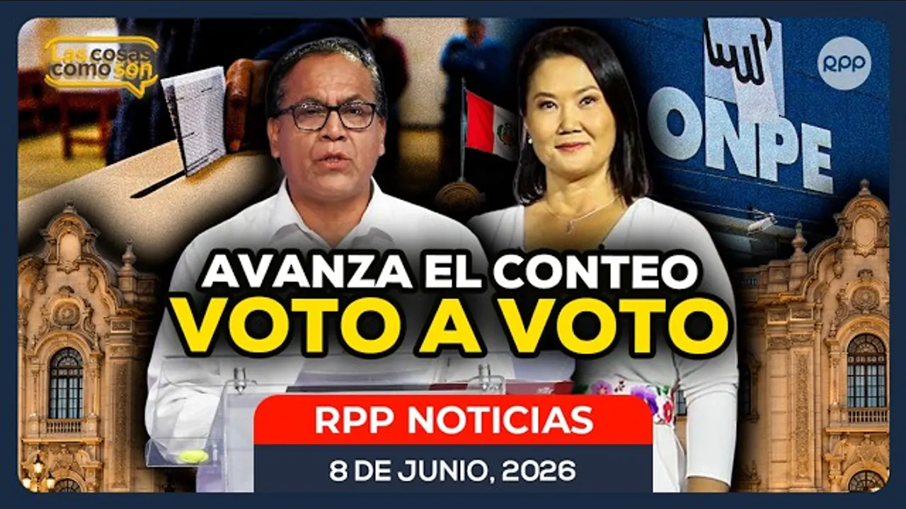 Reproducir: Conteo ONPE avanza: Keiko Fujimori vs Roberto Sánchez voto a voto | RPP NOTICIAS