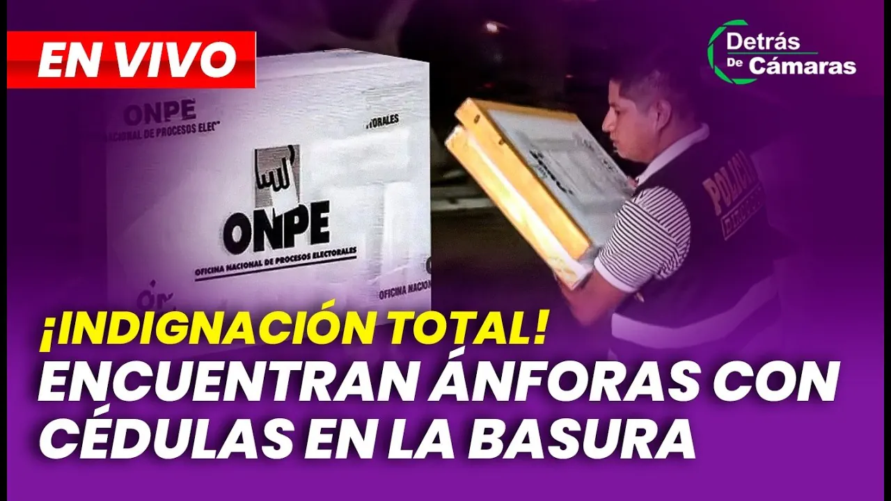 Reproducir: 🔴 EN VIVO | ENCUENTRAN EN LA BASURA ÁNFORAS CON CÉDULAS| DETRÁS DE CÁMARAS – Panamericana TV