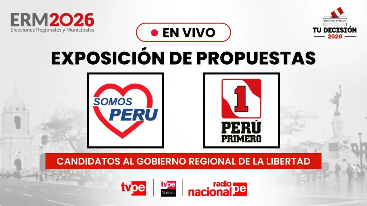Reproducir: Candidatos al gobierno regional de La Libertad: Somos Perú y Perú Primero
