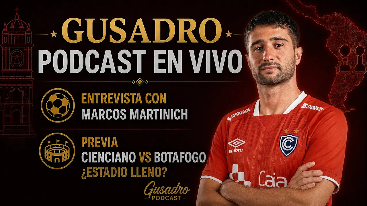 Reproducir: GUSADRO PODCAST - ENTREVISTA CON MARCOS MARTINICH | PREVIA CIENCIANO VS BOTAFOGO