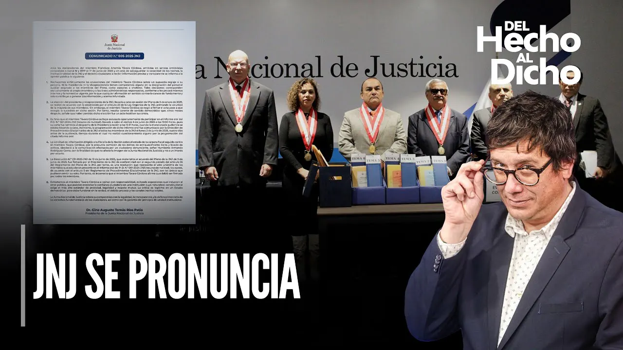 Reproducir: Plantean declarar en EMERGENCIA al MINISTERIO PÚBLICO | Del Hecho Al Dicho con Jaime Chincha