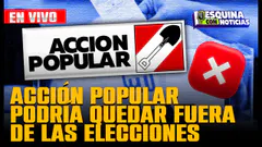 #LoÚltimo | Partido Acción Popular podría quedar fuera de las Elecciones 2026 | EN VIVO