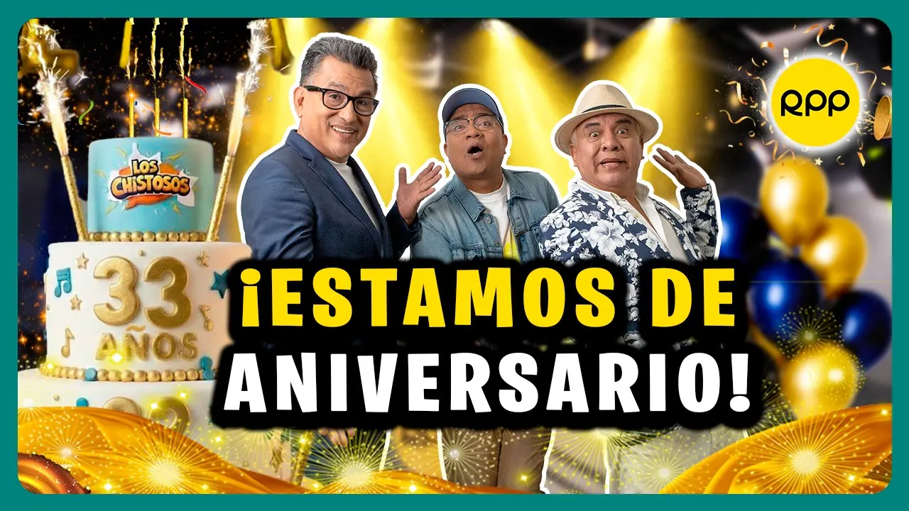 Reproducir: ¡33 AÑOS AL AIRE! 🎂Gran Aniversario de Los Chistosos con muchas risas #FEEG2026