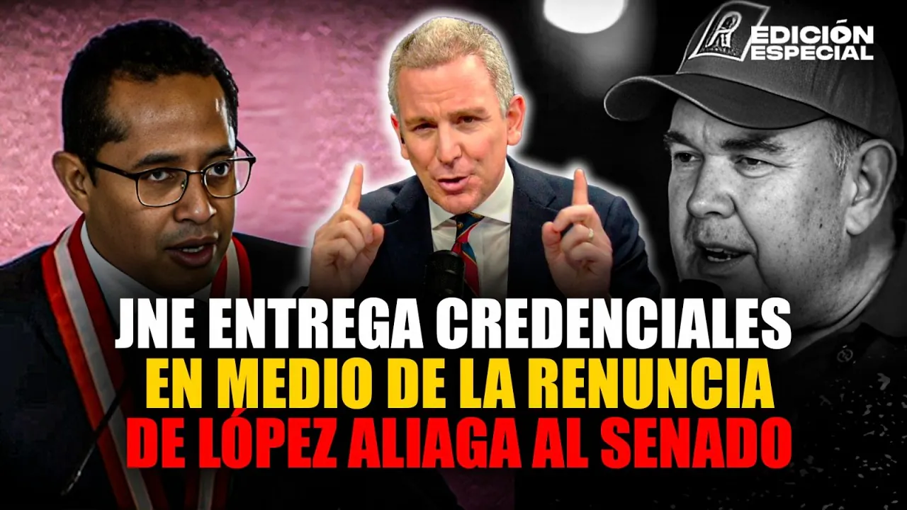 Reproducir: #EnVivo JNE entrega credenciales a senadores en medio de ausencia de Rafael López Aliaga