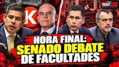 ¡ÚLTIMO MINUTO! GALARRETA Y FUJIMORISTAS EN EL SENADO DEBATEN PEDIDO DE FACULTADES - 08 OCT