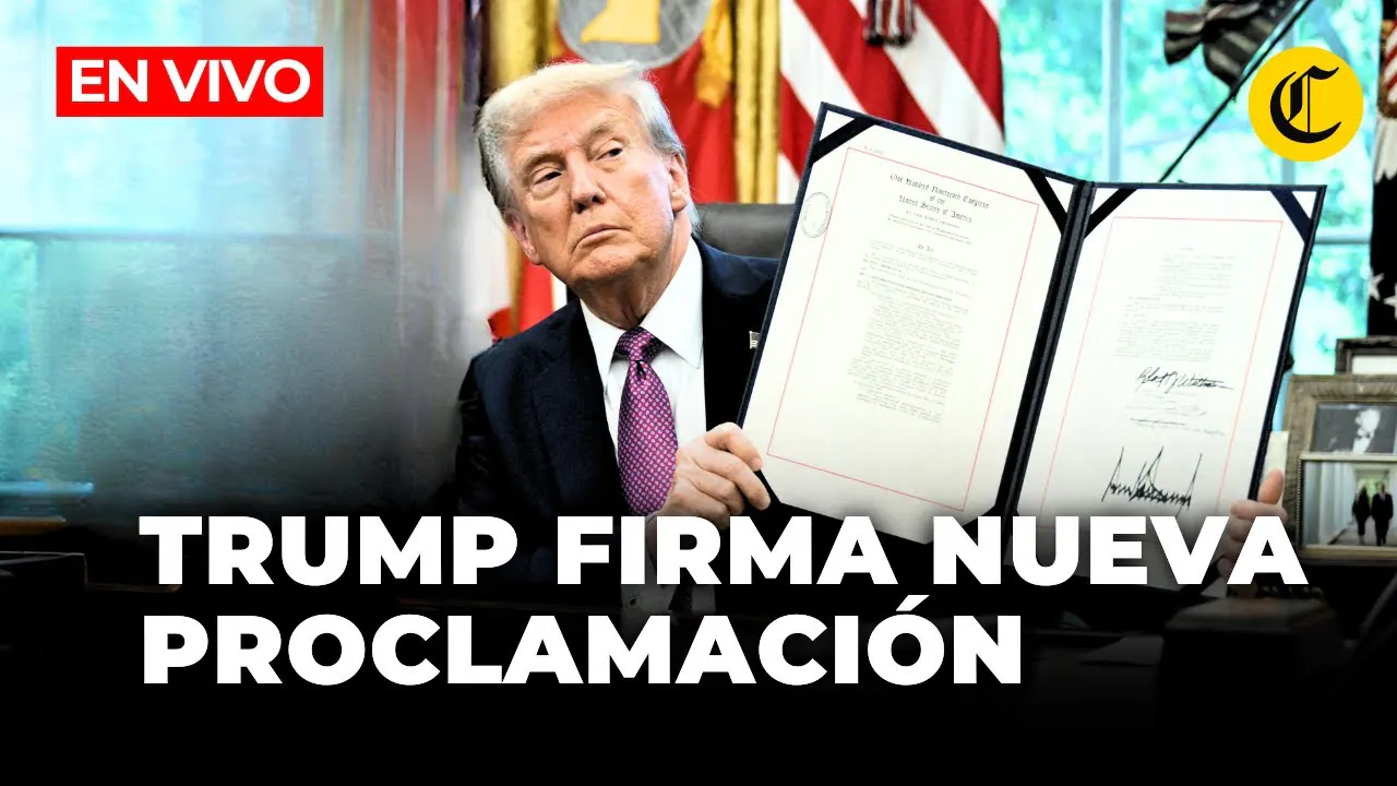 Reproducir: 🔴 EN VIVO: DONALD TRUMP FIRMA PROCLAMACIÓN DESDE LA CASA BLANCA | El Comercio