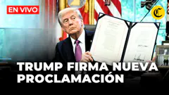 EN VIVO: DONALD TRUMP FIRMA PROCLAMACIÓN DESDE LA CASA BLANCA | El Comercio