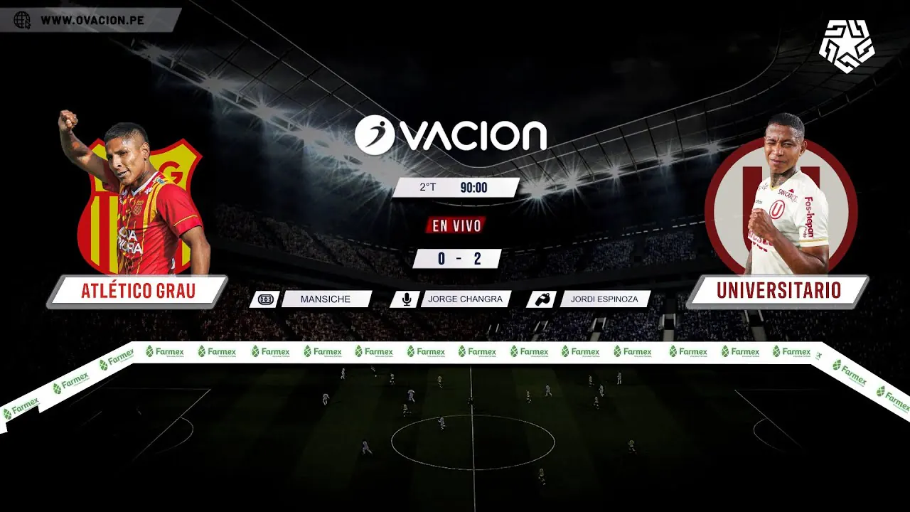 Reproducir: Atlético Grau vs Universitario por RADIO OVACION 🔴 #ENVIVO | LIGA 1 TE APUESTO