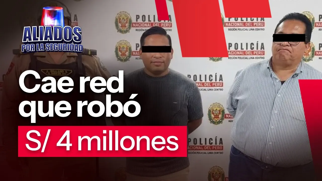 Reproducir: PNP captura a presuntos integrantes de red de fraude informático que habría robado S/4 millones