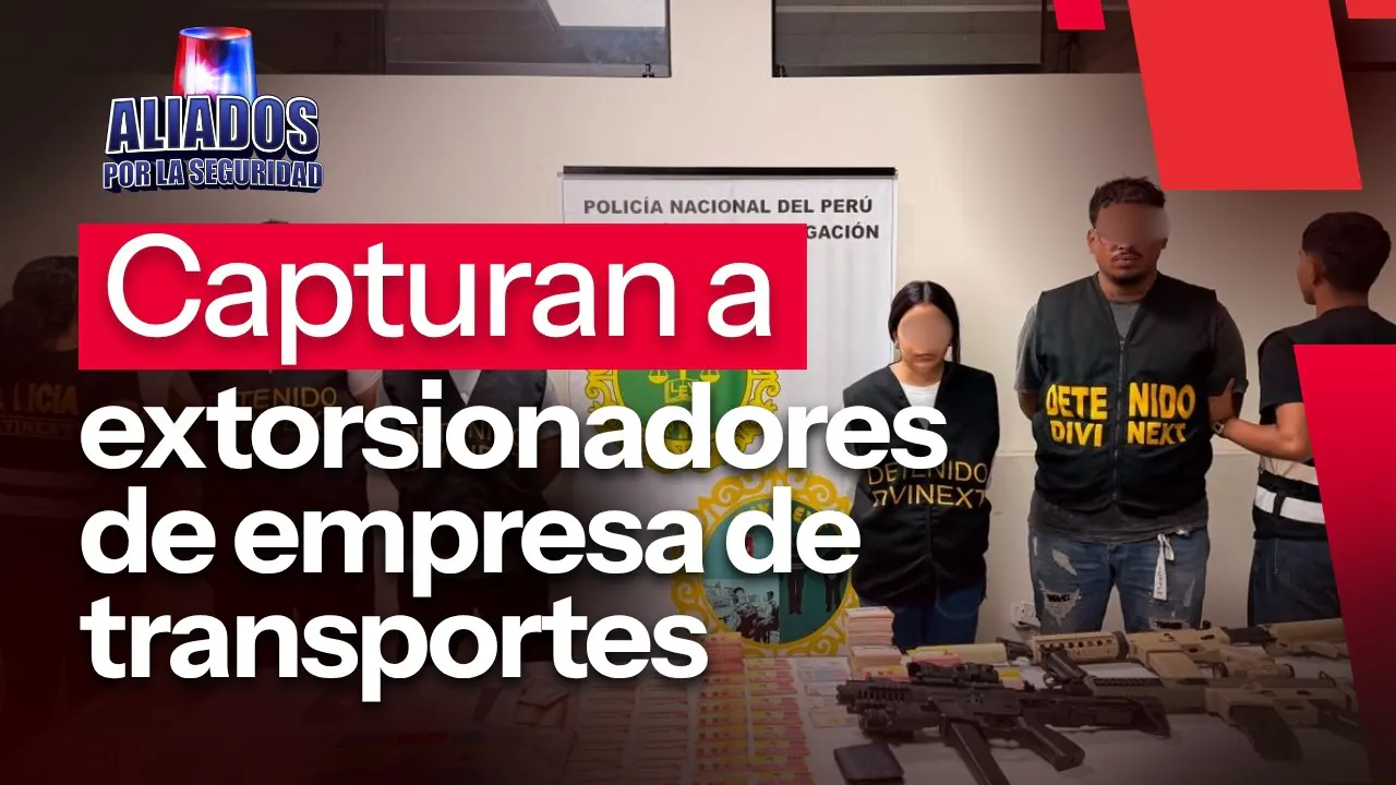 Reproducir: Capturan a extorsionadores de empresa de transportes | "Aliados por la seguridad" por Radio Nacional