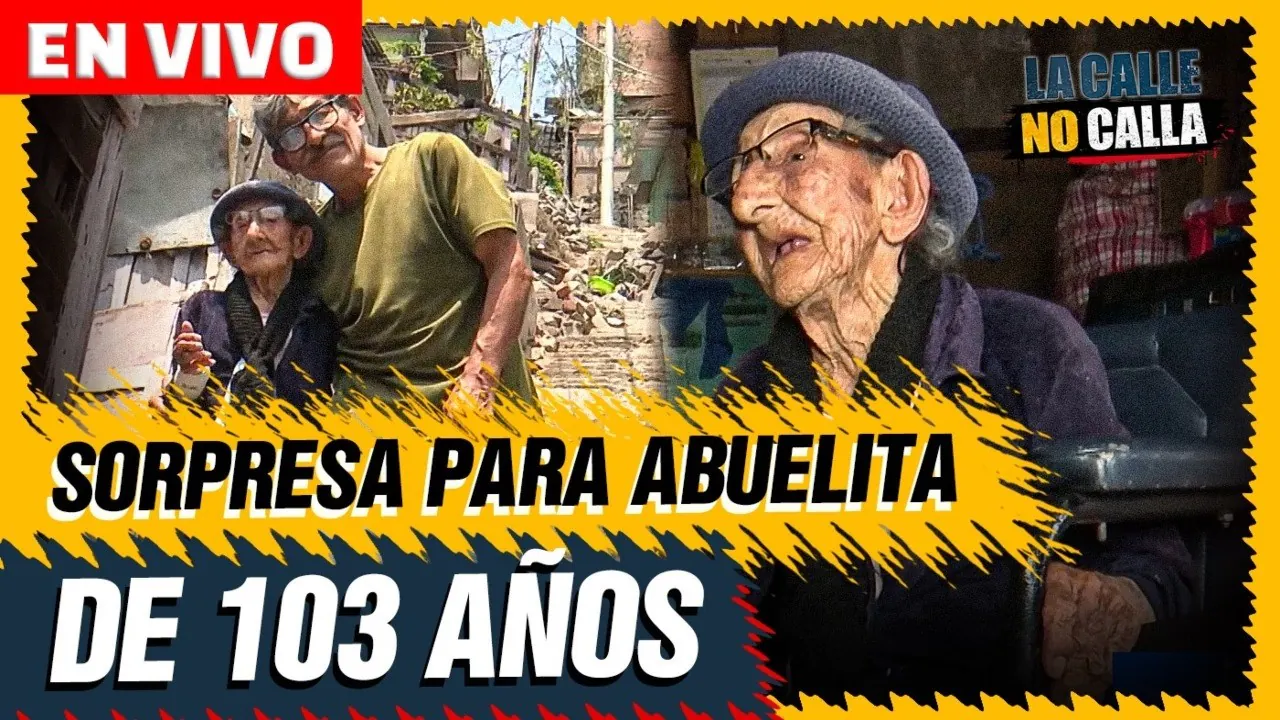 Reproducir: 🔴 EN VIVO – SORPRESA PARA LA ABUELITA CONSUELO DE 103 AÑOS | LA CALLE NO CALLA POR PTV