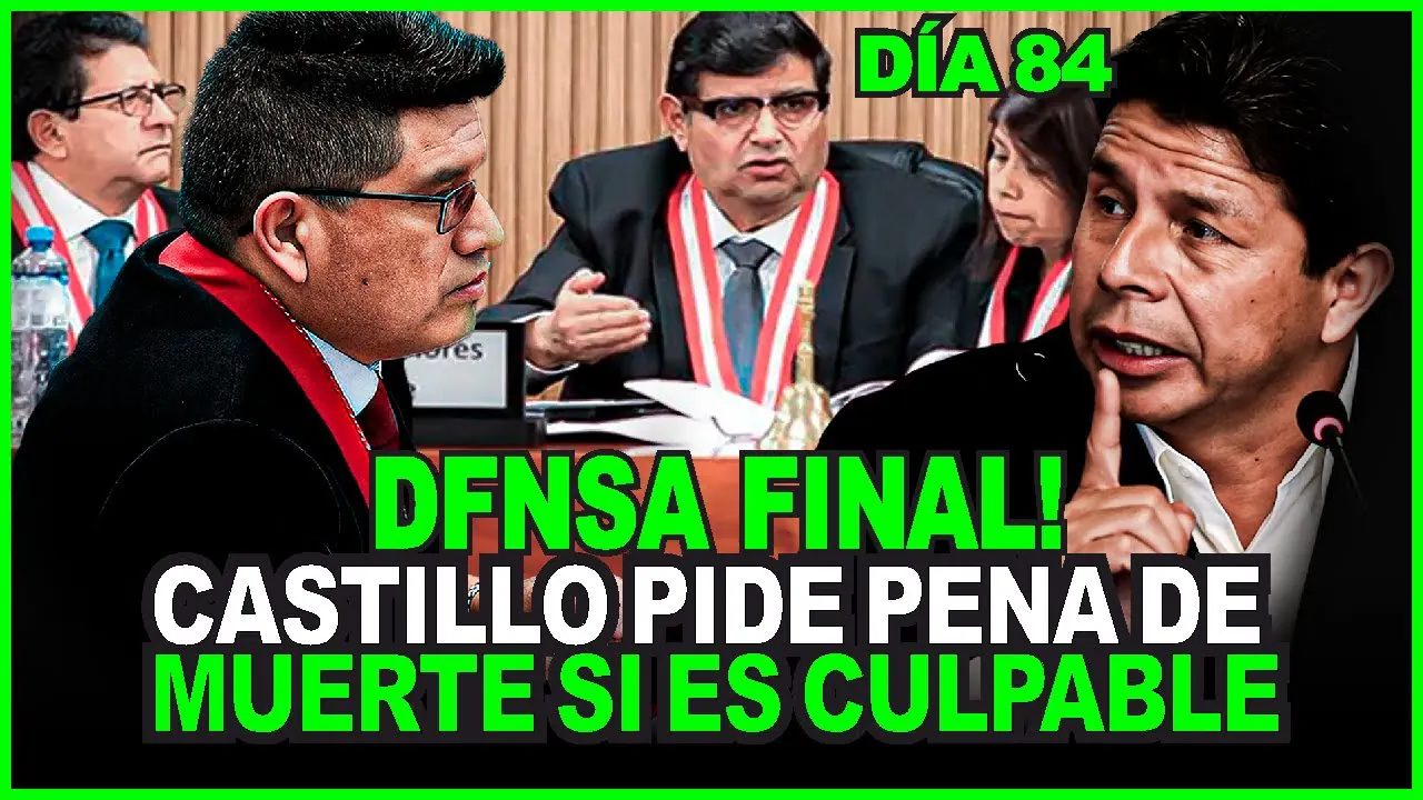 Reproducir: 🔥ÚLTIMAS PALABRAS! DE PEDRO CASTILLO SENTENCIA ENTRA EN CUENTA REGRESIVA AUDIENCIA Nro 84