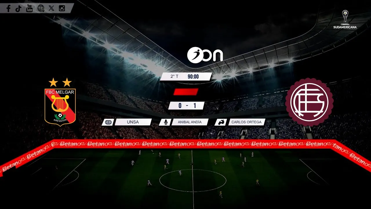 Reproducir: FBC Melgar vs Lanús por RADIO OVACION 🔴 #ENVIVO | COPA SUDAMERICANA