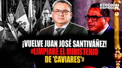 #EnVivo Santiváñez regresó para agilizar la reforma de justicia y limpiar al Ministerio de caviares
