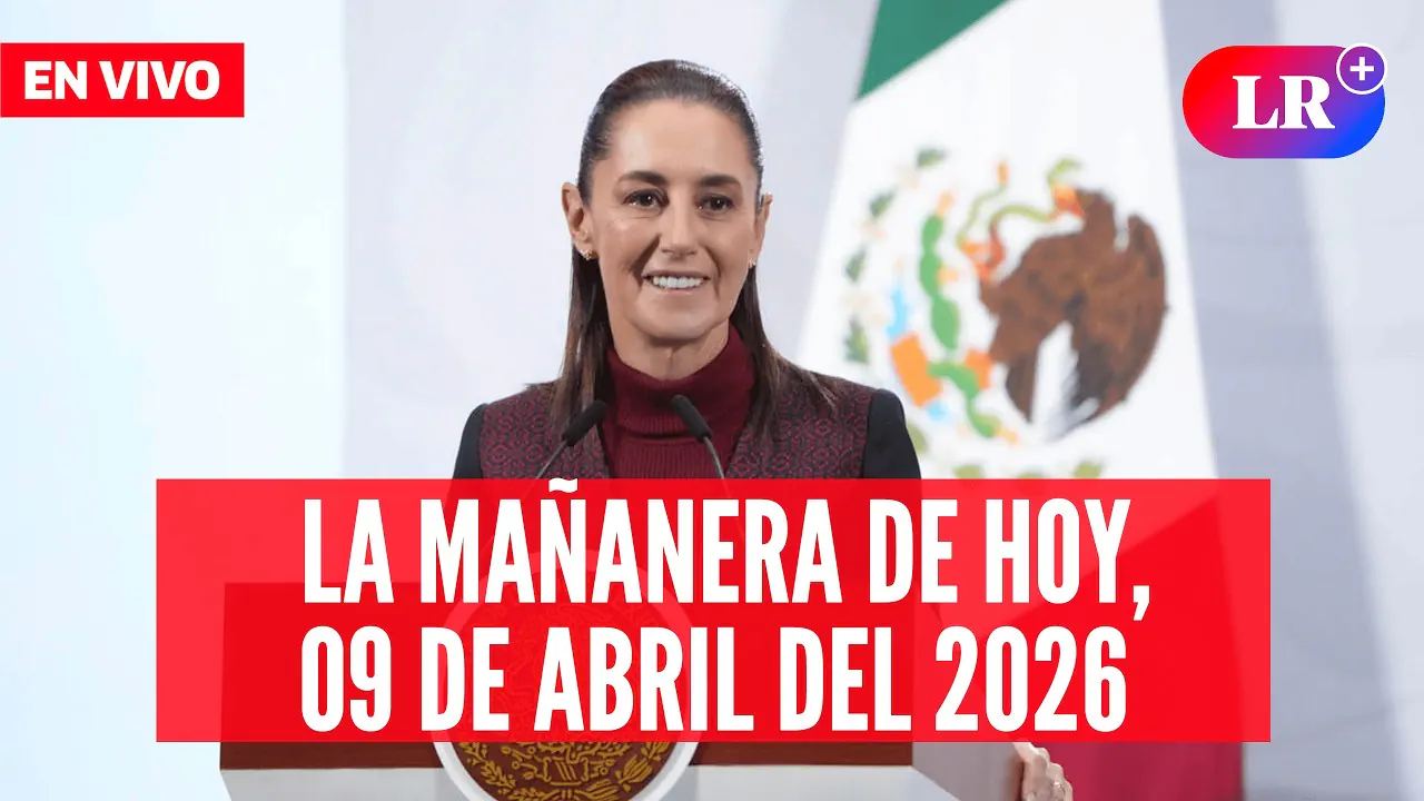 Reproducir: 🔴 Claudia Sheinbaum EN VIVO en la Mañanera de HOY, 9 de abril de 2026 | #LR