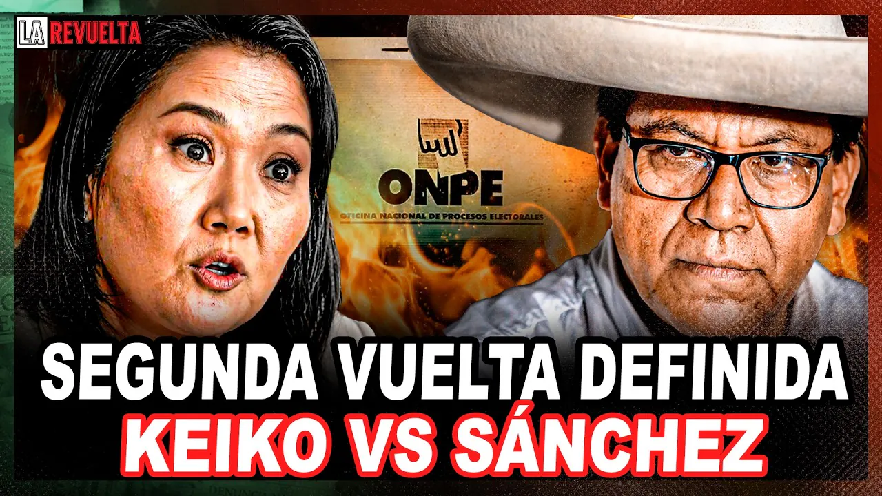 Reproducir: RESULTADOS DEFINITIVO DE ELECCIONES 2026: KEIKO VS ROBERTO SÁNCHEZ | LA REVUELTA 🔴