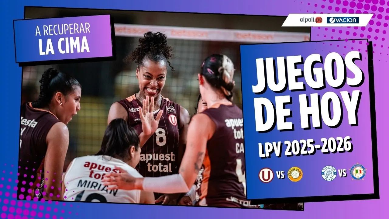 Reproducir: 🔴Universitario hoy puede recuperar la punta de la Liga Peruana de Vóley |Géminis| Atenea vs. Circolo