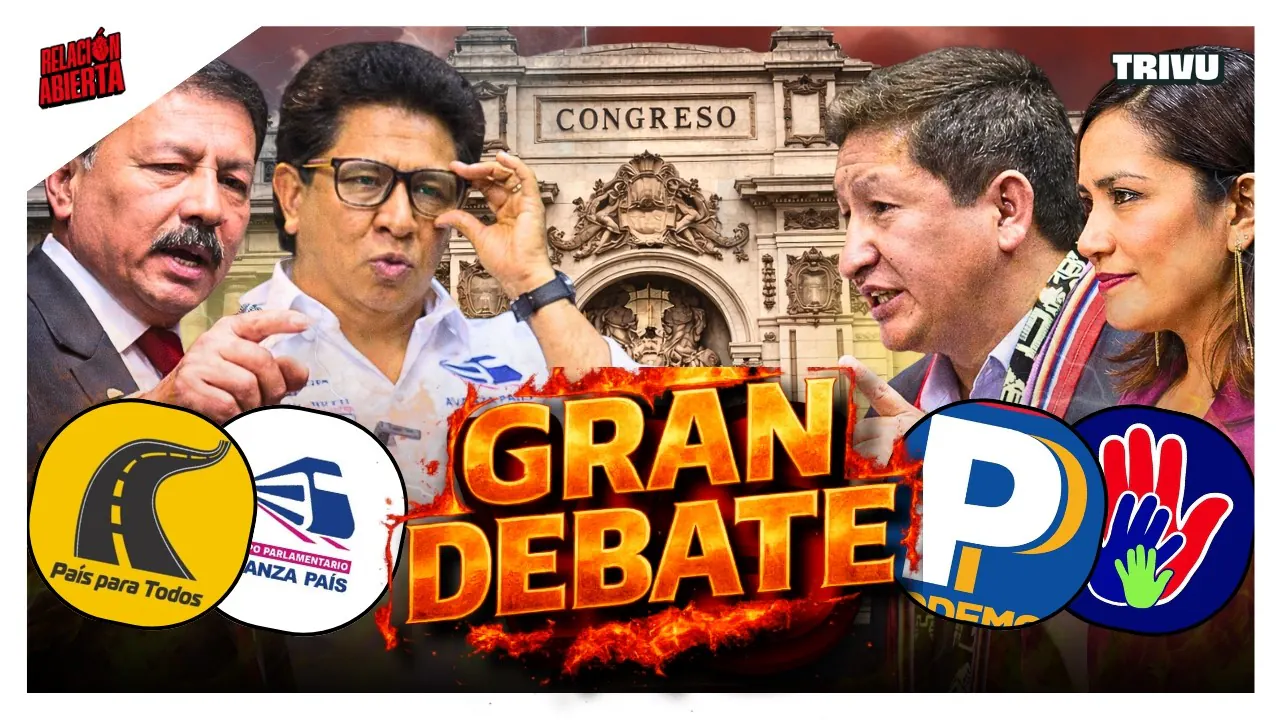 Reproducir: GRAN DEBATE #4 | SONIA UBILLUS vs CARLOS TUSE | GUIDO BELLIDO vs FREDY RUTTI | RELACIÓN ABIERTA💘
