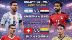 EN VIVO | MUNDIAL 2026: ARGENTINA 3-2 EGIPTO y SUIZA 0-0 COLOMBIA