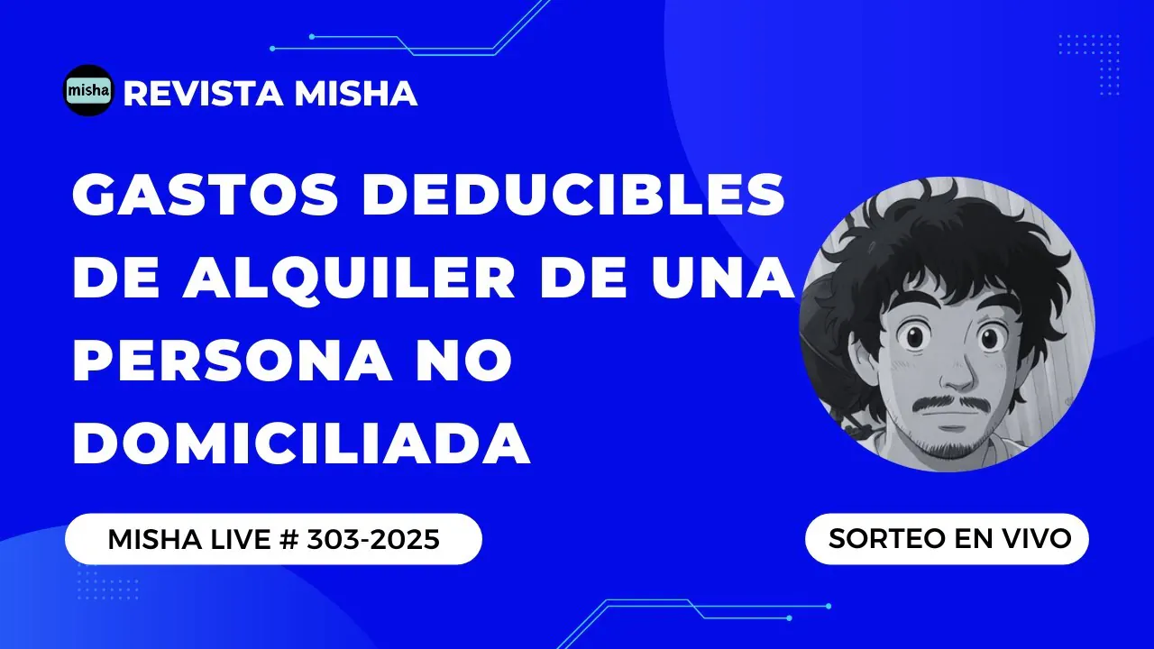 Reproducir: GASTOS DEDUCIBLES DE ALQUILER DE UNA PERSONA NO DOMICILIADA