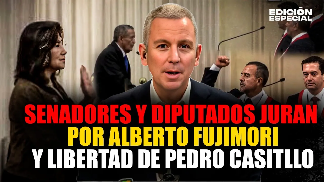 Reproducir: #EnVivo Senadores y diputados juran por la memoria de Alberto Fujimori y otros por Pedro Castillo