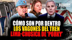#EnVivo Trenes de Rafael López Aliaga: así son por dentro los vagones