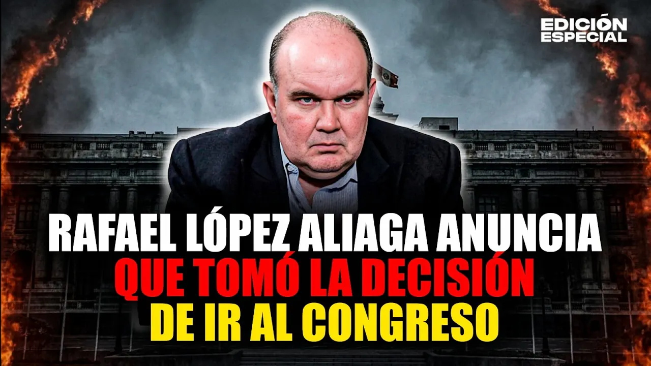 Reproducir: #EnVivo Rafael López Aliaga anuncia que dirigirá su bancada desde el Senado