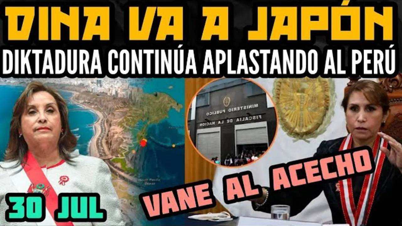 Reproducir: DINA BOLUARTE SE LARGA A JAPÓN / GRUPOS DE PODER DEFIENDEN DIKTADURA Y ATAC4N A CASTILLO - 30 JUL