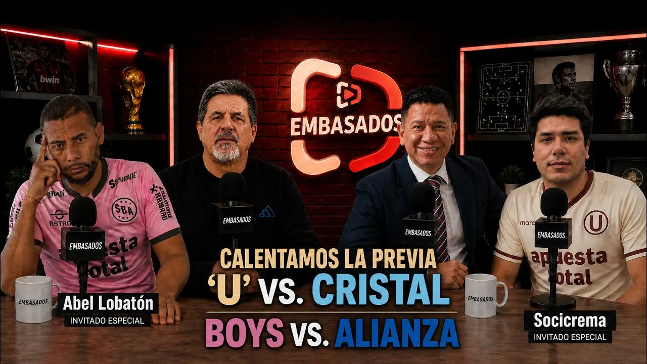 Reproducir: SIN PIERO QUISPE: 'U' VS. CRISTAL I SE JUEGAN LA PUNTA: SPORT BOYS VS. ALIANZA LIMA #EMBASADOS