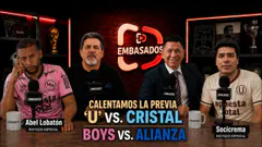 SIN PIERO QUISPE: 'U' VS. CRISTAL I SE JUEGAN LA PUNTA: SPORT BOYS VS. ALIANZA LIMA #EMBASADOS