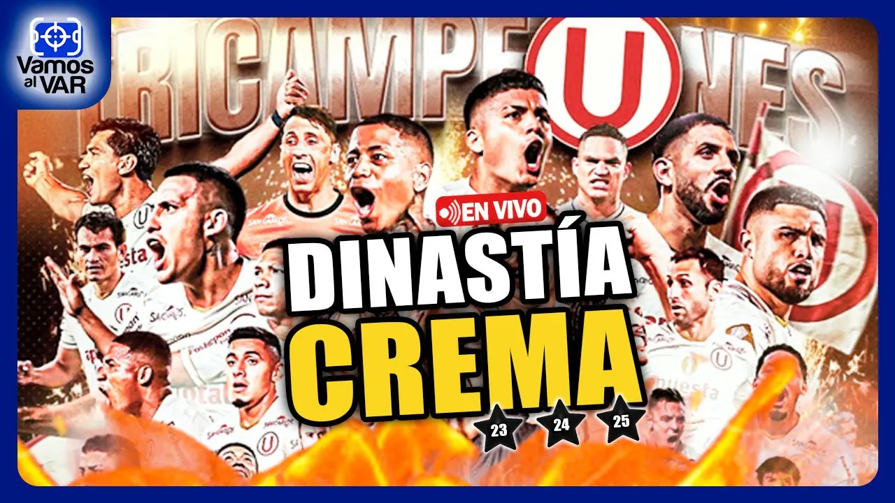 Reproducir: 🔴 EN VIVO⚽ DINASTÍA CREMA 🔥 UNIVERSITARIO TRICAMPEÓN DEL FÚTBOL PERUANO #VamosAlVar 27/10/2025