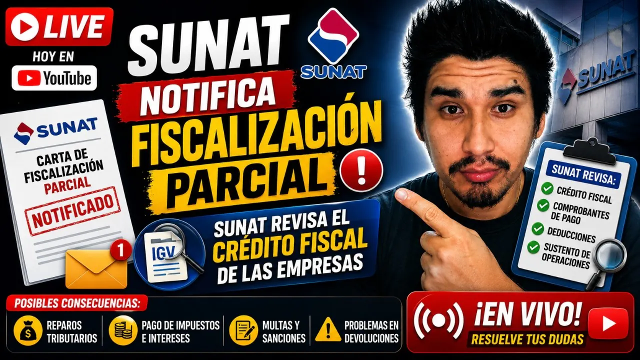 Reproducir: SUNAT notifica Fiscalización Parcial a Empresa