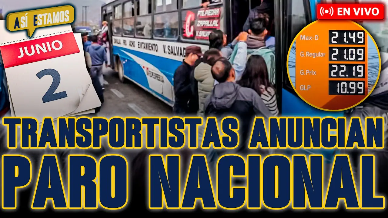 Reproducir: 🔴 #ENVIVO | PARO NACIONAL DE TRANSPORTISTAS POR INCREMENTO DE PRECIO DE COMBUSTIBLES #ASÍESTAMOS